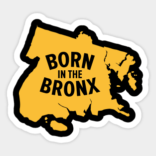 Born in the Bronx - New York Bronx Map Sticker